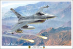 "Falcon AMU" Mark Karvon F-16 Fighting Falcon Giclee Print